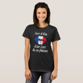Lips Mouth Liebe Französische Flagge Aix en Proven T-Shirt (Vorne ganz)