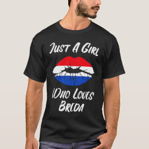 Lips Mouth Liebe Holland Flag Breda T-Shirt