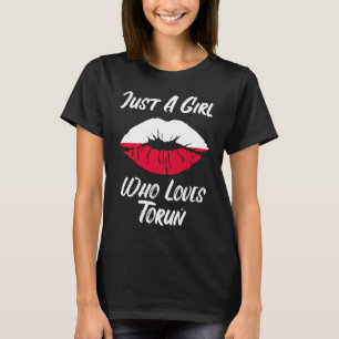 Lips Mouth Liebe Polnischer Flag Thorn T-Shirt