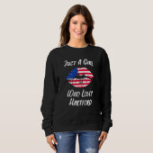 Lips Mouth Love American Flag Hartford Sweatshirt (Vorne ganz)