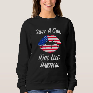 Lips Mouth Love American Flag Hartford Sweatshirt