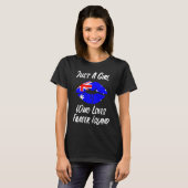 Lips Mouth Love Australian Flag Fraser Island T-Shirt (Vorne ganz)