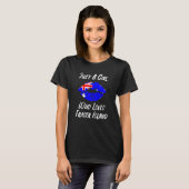 Lips Mouth Love Australian Flag Fraser Island T-Shirt (Vorne ganz)