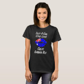 Lips Mouth Love Australian Flag Great Barrier Reef T-Shirt (Vorne ganz)