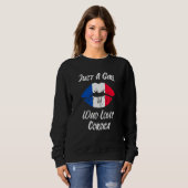 Lips Mouth Love French Flag Corsica Sweatshirt (Vorne ganz)