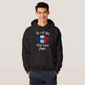 Lips Mouth Love French Flag Paris Hoodie (Vorne ganz)