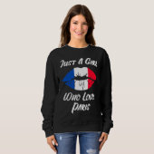 Lips Mouth Love French Flag Paris Sweatshirt (Vorne ganz)