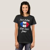 Lips Mouth Love French Flag Paris T-Shirt (Vorne ganz)