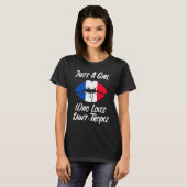 Lips Mouth Love French Flag Saint Tropez T-Shirt (Vorne ganz)