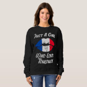 Lips Mouth Love French Flag Toulouse Sweatshirt (Vorne ganz)