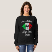 Lips Mouth Love Italian Flag Ischia Sweatshirt (Vorne ganz)