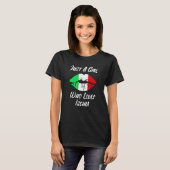 Lips Mouth Love Italian Flag Ischia T-Shirt (Vorne ganz)