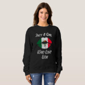 Lips Mouth Love Mexican Flag Leon Sweatshirt (Vorne ganz)