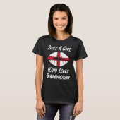 Lips Mouth Love Saint George's Cross Flag Birmingh T-Shirt (Vorne ganz)