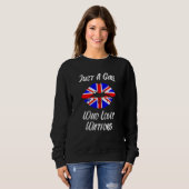 Lips Mouth Love Union Jack Flag Watford Sweatshirt (Vorne ganz)