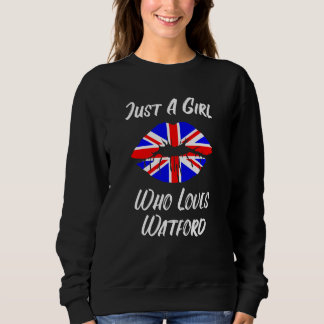 Lips Mouth Love Union Jack Flag Watford Sweatshirt
