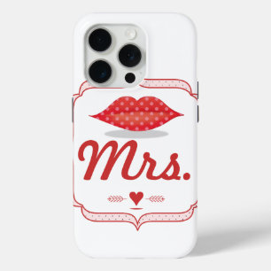 Lips Mrs. Hipster Vintag Retro Bride iPhone 15 Pro Hülle