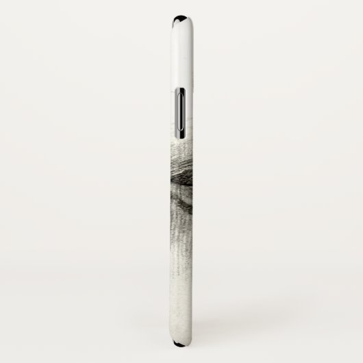 Lips & Nose zeichnend iPhone Case (Hinten/Rechts)