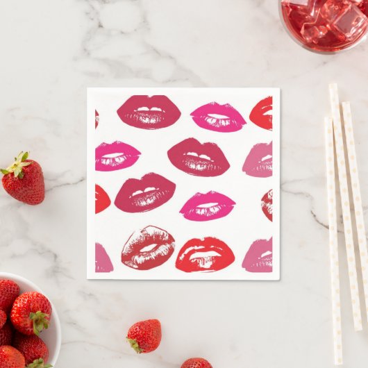 Lips Paper Napkin Serviette (Beispiel)