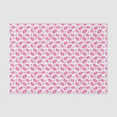 Lips Pattern Pink & White Seidenpapier (Vorderseite)