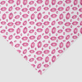 Lips Pattern Pink & White Seidenpapier (Ausschnitt)