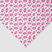 Lips Pattern Pink & White Seidenpapier (Ausschnitt)
