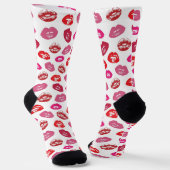 Lips Pattern Socken (Gewinkelt)