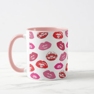 Lips Pattern Tasse