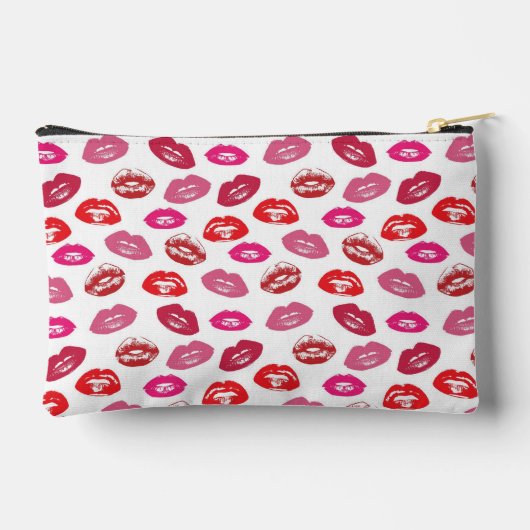 Lips Pattern Zubehörtasche (Rückseite)