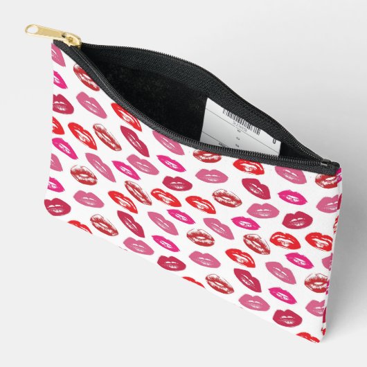 Lips Pattern Zubehörtasche (Offen)