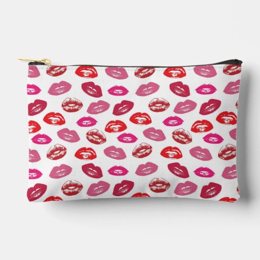Lips Pattern Zubehörtasche (Vorderseite)