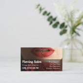 Lips Piercing Sterling Silver Juwelier Visitenkarte (Stehend Vorderseite)