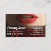 Lips Piercing Sterling Silver Juwelier Visitenkarte (Vorderseite)