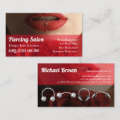 Lips Piercings Visitenkarte (Vorne/Hinten)