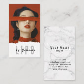 Lips PMU Microblading Henna Salon Business Card Visitenkarte (Vorne/Hinten)