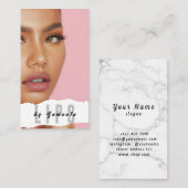 Lips PMU Microblading Henna Salon Business Card Visitenkarte (Vorne/Hinten)