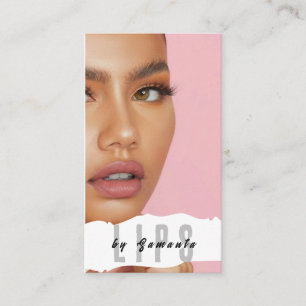 Lips PMU Microblading Henna Salon Business Card Visitenkarte