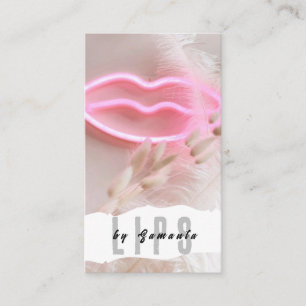 Lips PMU Microblading Henna Salon Geschäftskarte Visitenkarte