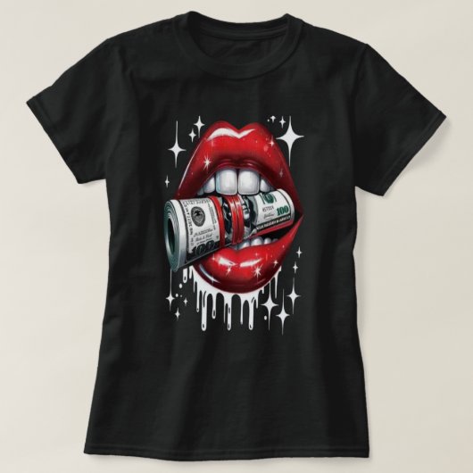 Lips & Rechnungen T-Shirt (Design vorne)