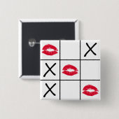 Lips Tic Tac Toe Button (Vorne & Hinten)