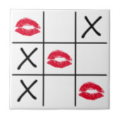 Lips Tic Tac Toe Fliese (Vorderseite)