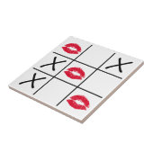 Lips Tic Tac Toe Fliese (Seite)