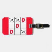 Lips Tic Tac Toe Gepäckanhänger (Vorderseite horizontal)