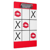 Lips Tic Tac Toe Klemmbrett (Rechts)