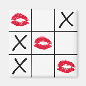 Lips Tic Tac Toe Magnet (Vorne)