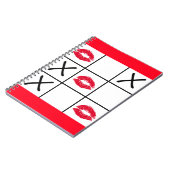 Lips Tic Tac Toe Notizblock (Linke Seite)