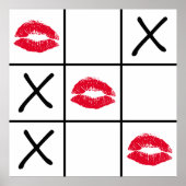 Lips Tic Tac Toe Poster (Vorne)