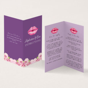 Lipsense Anwendungs-Anweisungen Visitenkarten