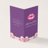 Lipsense Anwendungs-Anweisungen Visitenkarten (Vorderseite)
