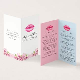 Lipsense Anwendungs-Anweisungen Visitenkarten